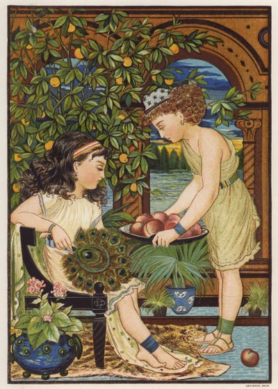 Høst (farge litho) av English School