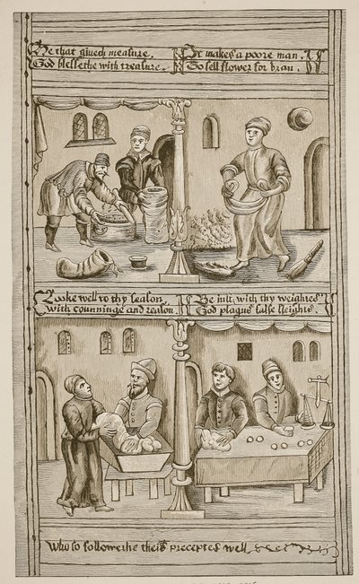 Bakers of York, 1595-1596 (sepia-bilde) av English School