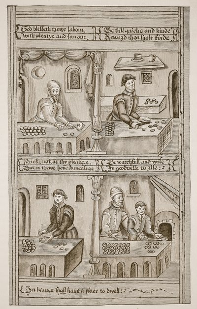 Bakers of York, 1595-1596 (sepia-bilde) av English School