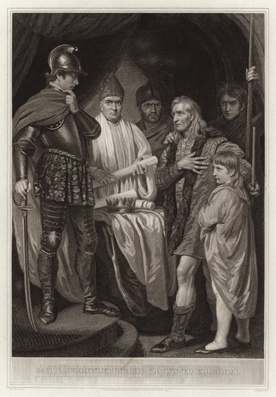 Baliol overga sin krone til Edward I av English School