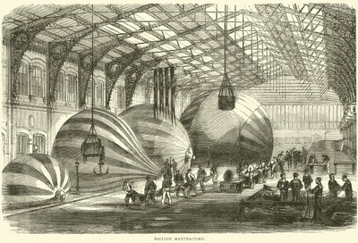 Ballongfabrikk, oktober 1870 av English School