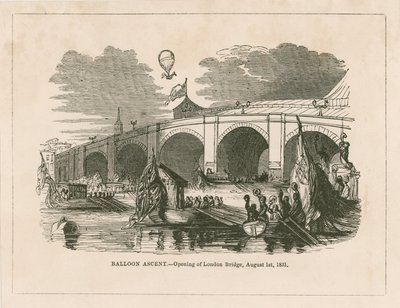 Ballongoppstigning ved åpningen av New London Bridge av English School