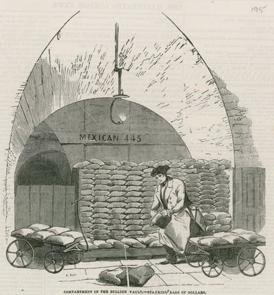 Bank of England, Bullion Office og Gold Weighing Room av English School