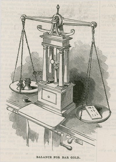 Bank of England, Bullion Office og Gold Weighing Room av English School
