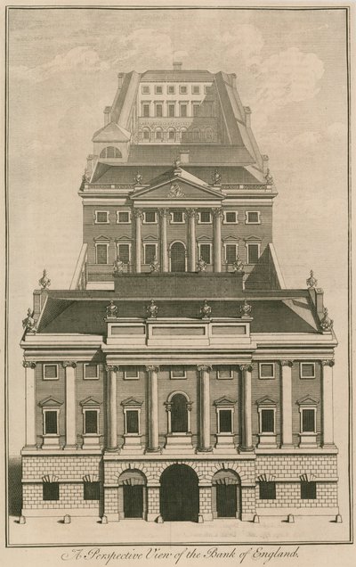 Bank of England, George Sampsons Building, 1734 av English School