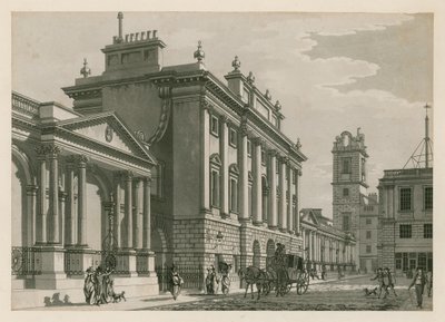 Bank of England, West Wing lagt til av Sir Robert Taylor, 1783 av English School