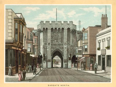 Bargate North (fargelitografi) av English School