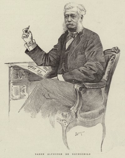 Baron Alphonse de Rothschild (gravering) av English School