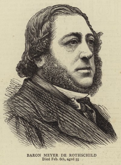Baron Meyer de Rothschild (gravering) av English School