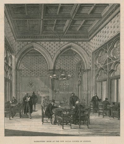 Barristers Room ved de nye Royal Courts of Justice av English School