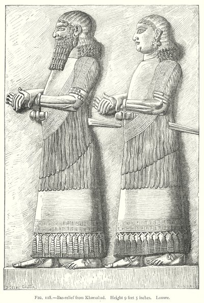 Bas-Relief aus Khorsabad von English School