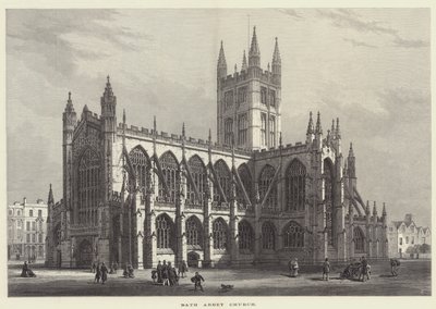 Bath Abbey Church (gravering) av English School