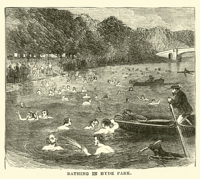Bading i Hyde Park av English School