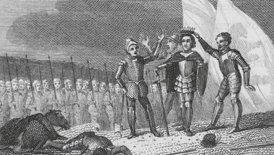 Slaget ved Bosworth-feltet (gravering) av English School