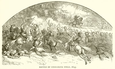 Slaget ved Chalgrove Field, 1643 av English School