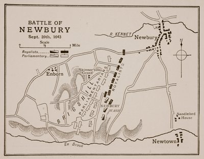 Slaget ved Newbury, 20. september 1643 av English School