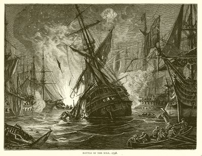 Slaget ved Nilen, 1798 av English School