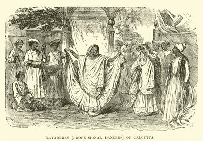 Bayaderes (Professional Dancers) fra Calcutta av English School