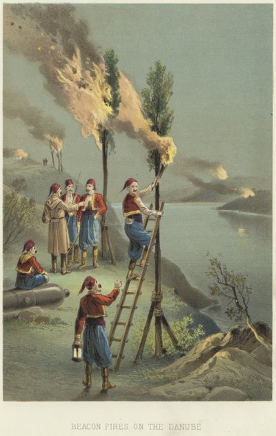 Beacon brann på Donau av English School