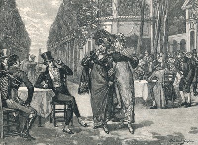 Beaus og belles fra Regency-perioden av English School