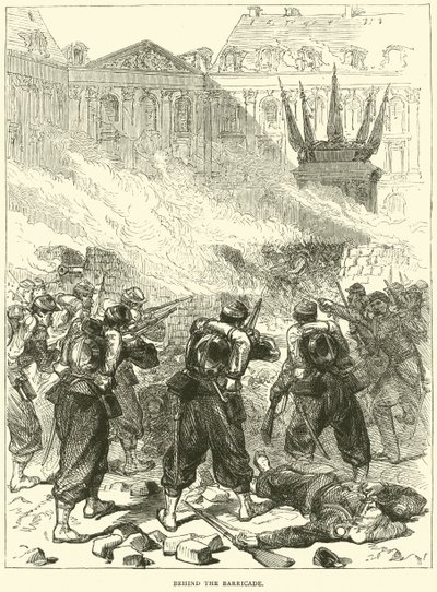Bak barrikaden, april 1871 av English School