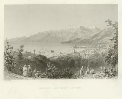 Beirut og Libanonfjellet, 1837 av English School