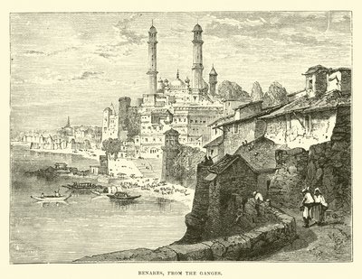 Benares, fra Ganges av English School