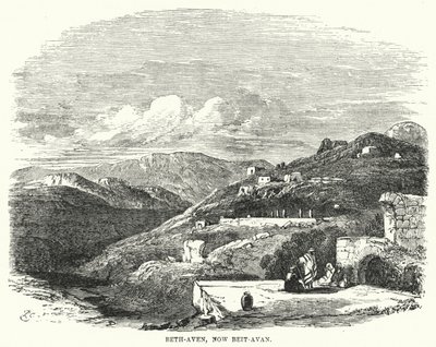 Beth-Aven, nå Beit-Avan (gravering) av English School