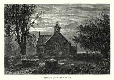 Bettws y Coed Old Church (gravering) av English School