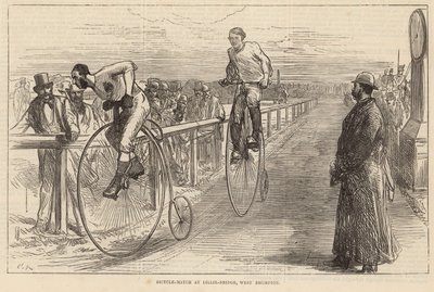 Sykkelkamp på Lillie Bridge, West Brompton av English School