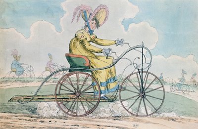 Sykkel med tre hjul, Damehobbyen, 1819 av English School