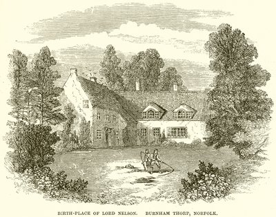Fødested til Lord Nelson. Burnham Thorp, Norfolk av English School