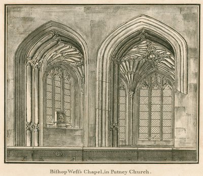 Bishop Wests Chapel, Putney Church, London av English School