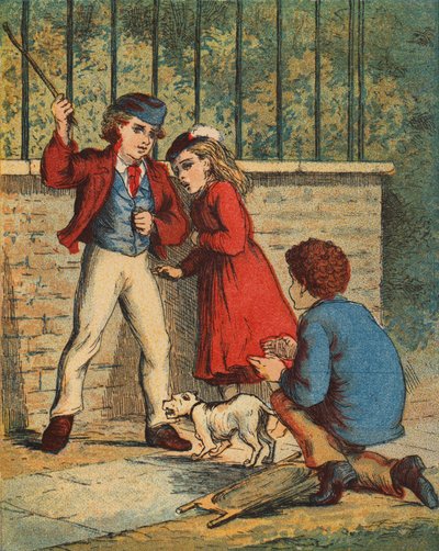 quot;Bit ham, knurrquot; (fargelitografi) av English School