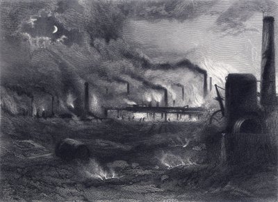 Black Country, nær Bilston, Staffordshire, fra «Staffordshire and Warwickshire Past and Present» av John Alfred Langford av English School