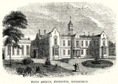 Blind Asylum, Edgbaston, Birmingham (gravering) av English School