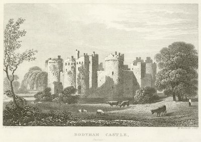 Bodyham Castle, Sussex (gravering) av English School