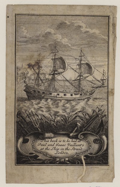 Bokhandlere, Paul og Isaac Vaillant, handelskort av English School