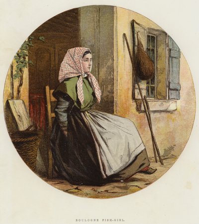 Boulogne-fiskejente (chromolitho) av English School