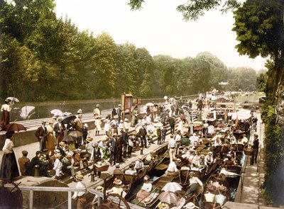 Boulters Lock (håndfarget bilde) av English School
