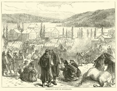Bourbakis-hæren i Sveits, februar 1871 av English School