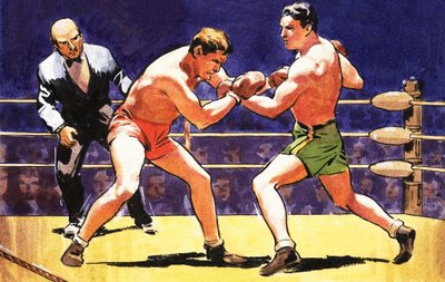 Boksekamp av English School