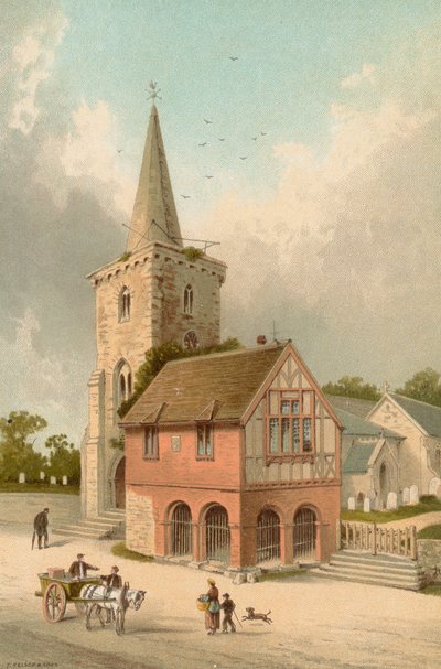 Brading kirke og rådhus - Isle of Wight av English School