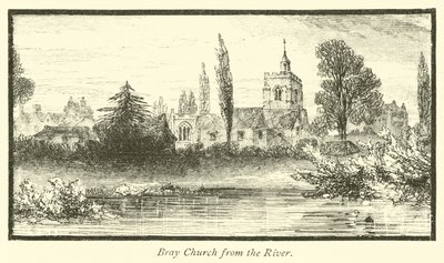 Bray kirke fra elven av English School