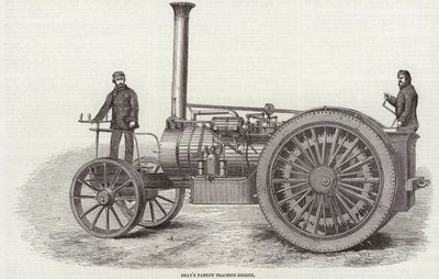 Brays Patent Traction Engine av English School