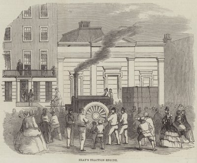 Bray's Traction-Engine (gravering) av English School