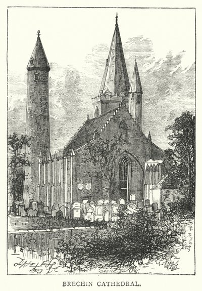 Brechin katedral (gravering) av English School