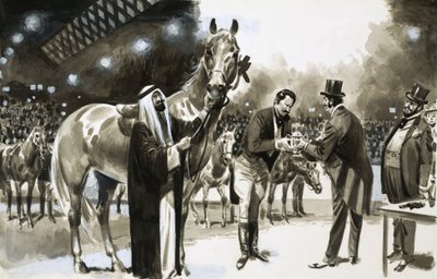 Brian Hughes täuscht erfolgreich die New York Horse Show im Jahr 1907 von English School