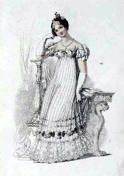 Brudekjole, moteplate fra Ackermann