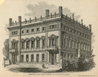 Bridgewater House, nylig reist for jarlen av Ellesmere av English School